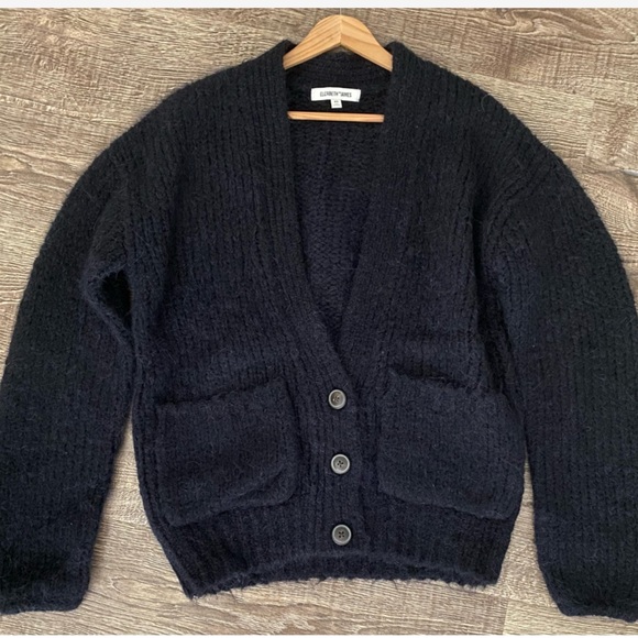 New ELIZABETH AND JAMES Wool chunky-knit cardigan - Picture 7 of 15